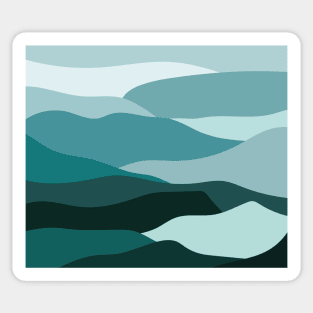 Cloudy Layers Sticker